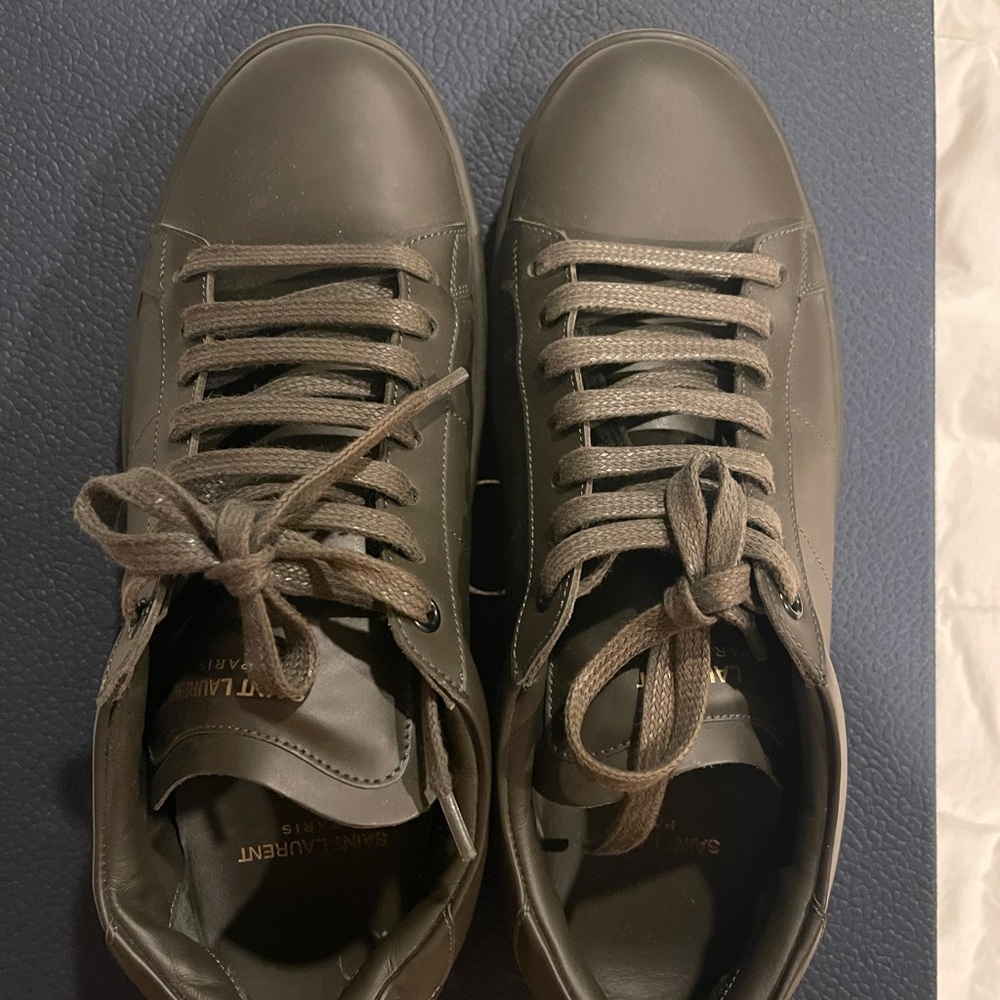 Olive Green Saint Laurent sneaker